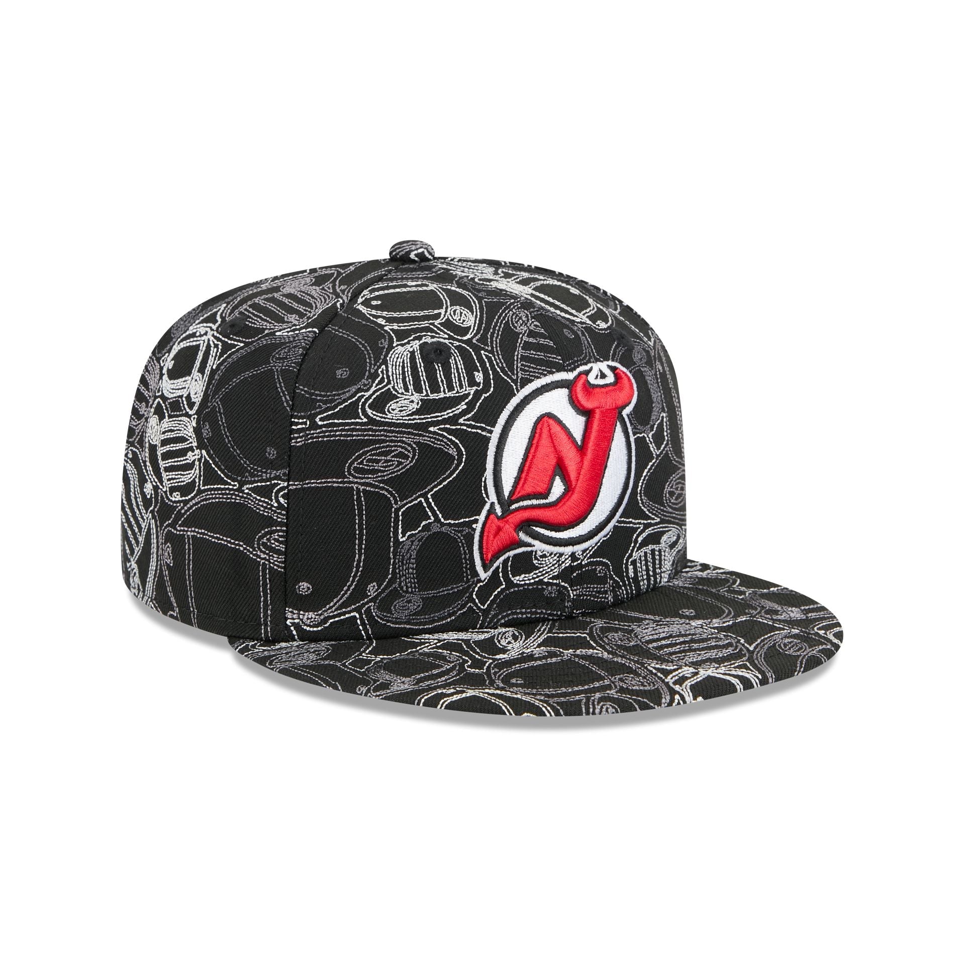 New Jersey Devils Cap Scramble 59FIFTY Fitted Hat