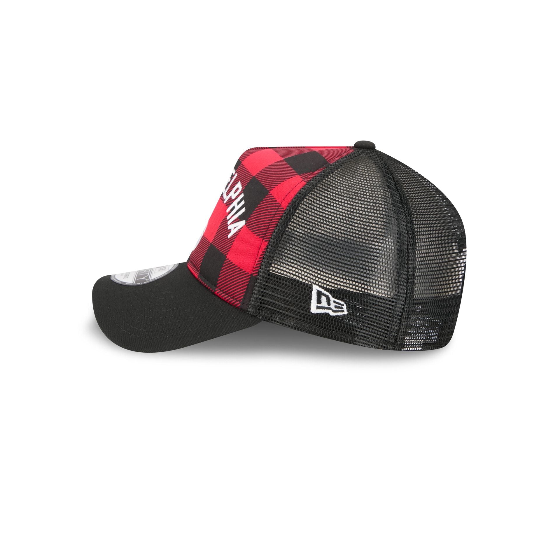 Philadelphia 76ers Evergreen Check 9FORTY A-Frame Trucker Hat