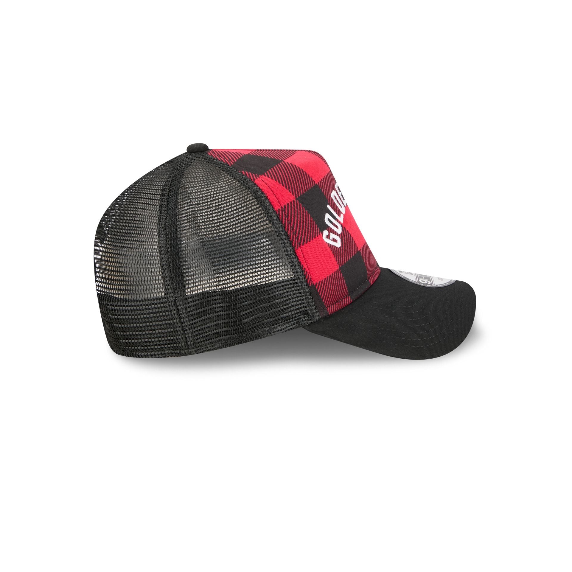 Golden State Warriors Evergreen Check 9FORTY A-Frame Trucker Hat