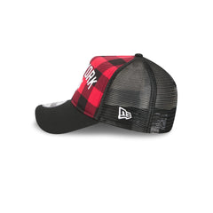 New York Knicks Evergreen Check 9FORTY A-Frame Trucker Hat