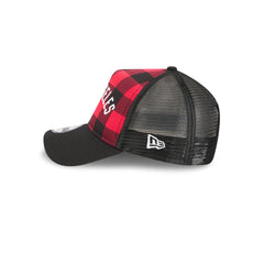 Los Angeles Dodgers Evergreen Check 9FORTY A-Frame Trucker Hat