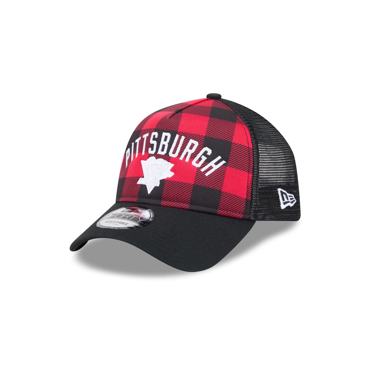 Pittsburgh Penguins Evergreen Check 9FORTY A-Frame Trucker Hat