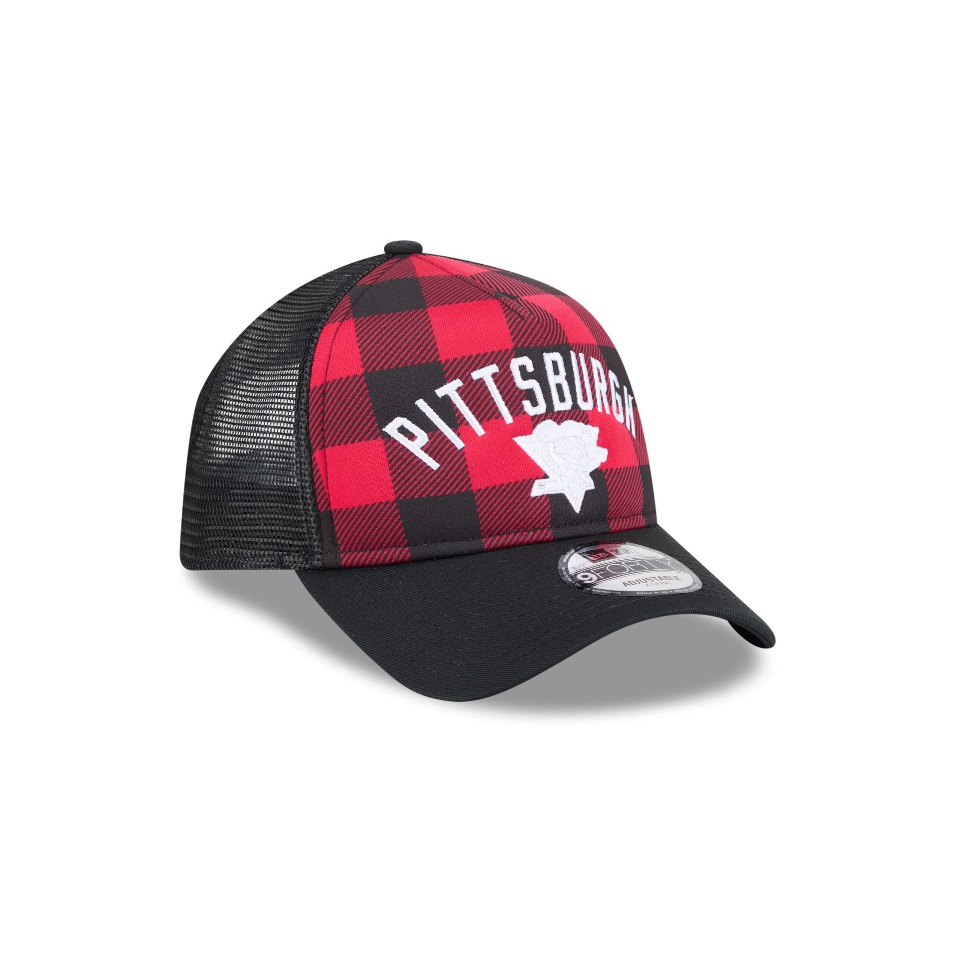 Pittsburgh Penguins Evergreen Check 9FORTY A-Frame Trucker Hat