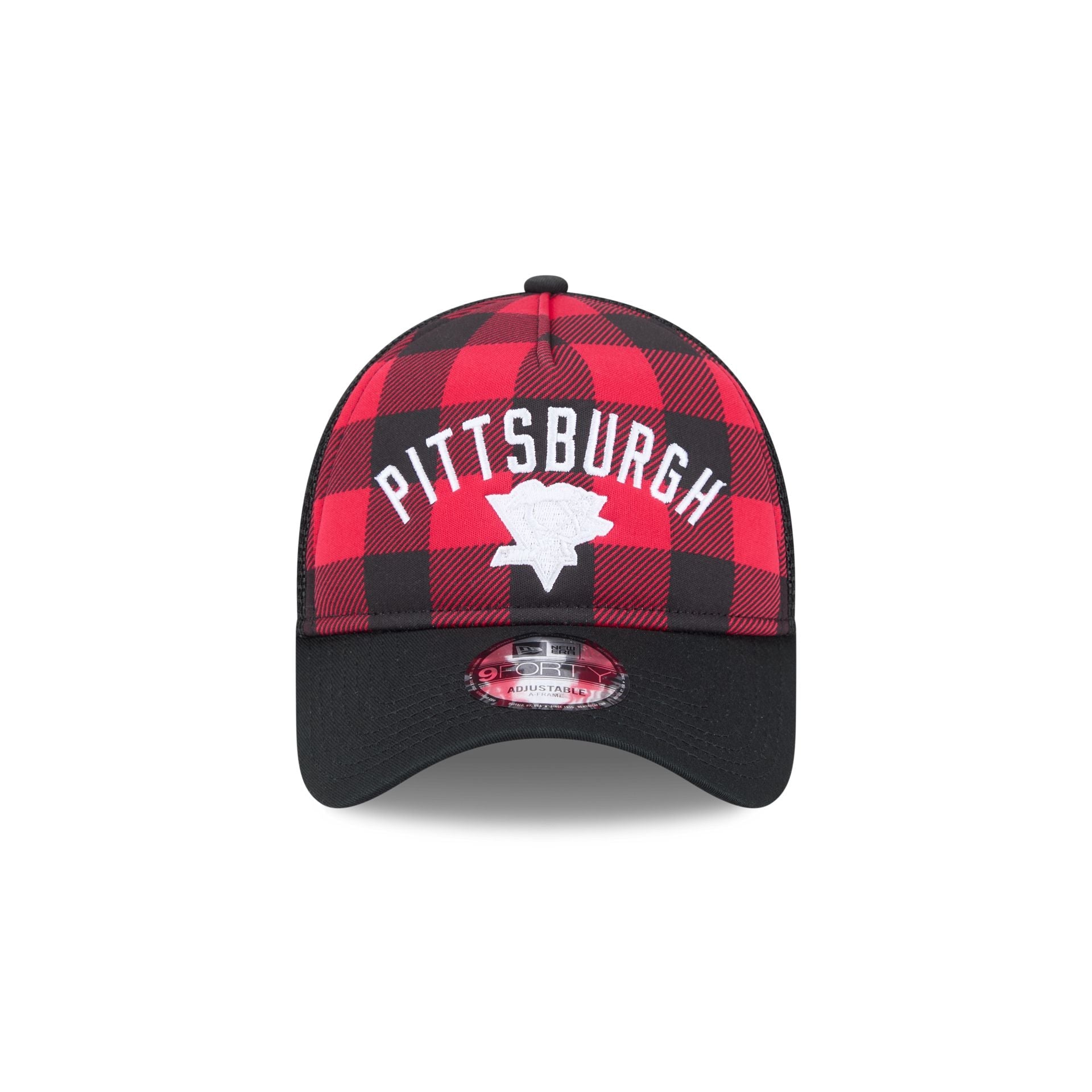 Pittsburgh Penguins Evergreen Check 9FORTY A-Frame Trucker Hat
