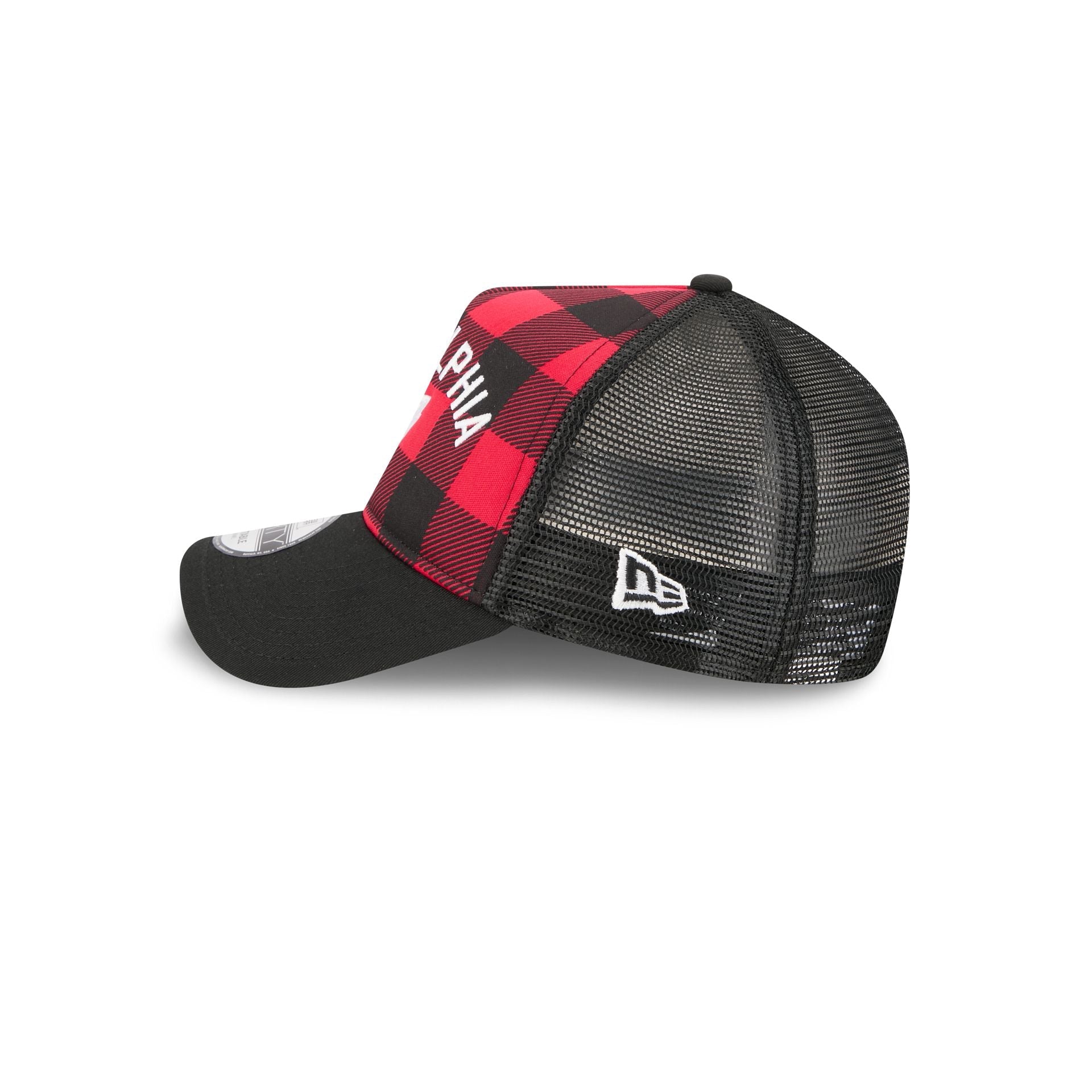 Philadelphia Eagles Evergreen Check 9FORTY A-Frame Trucker Hat