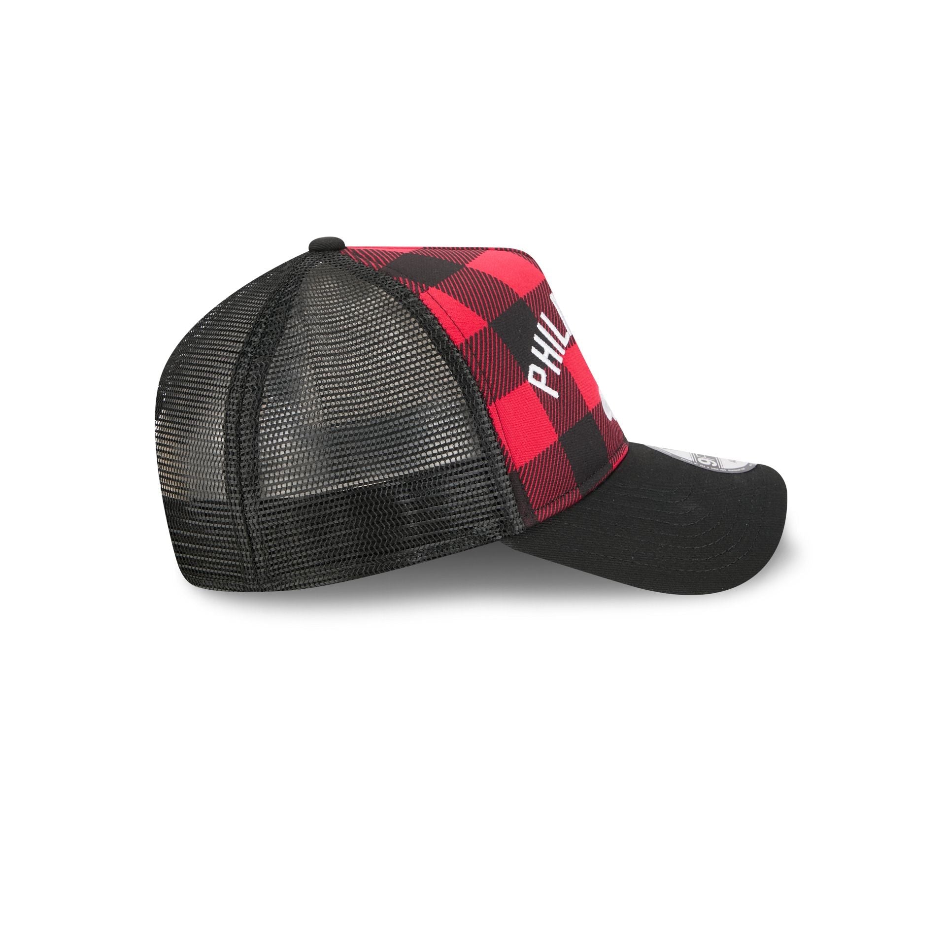Philadelphia Eagles Evergreen Check 9FORTY A-Frame Trucker Hat