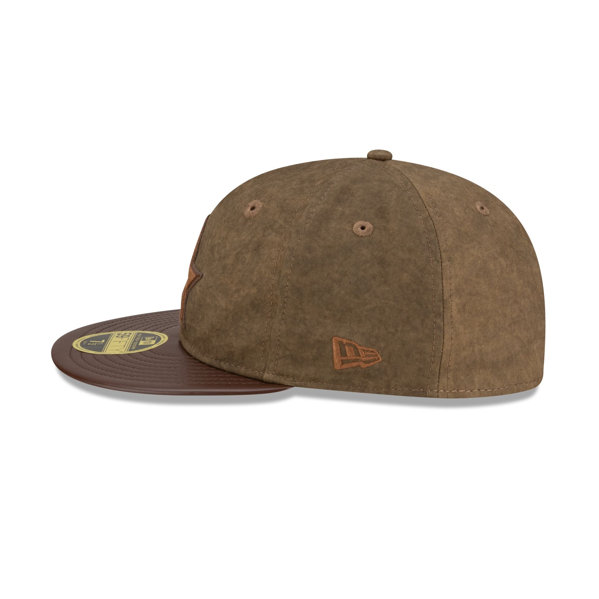 Houston Astros Utility Linen Retro Crown 59FIFTY Fitted Hat