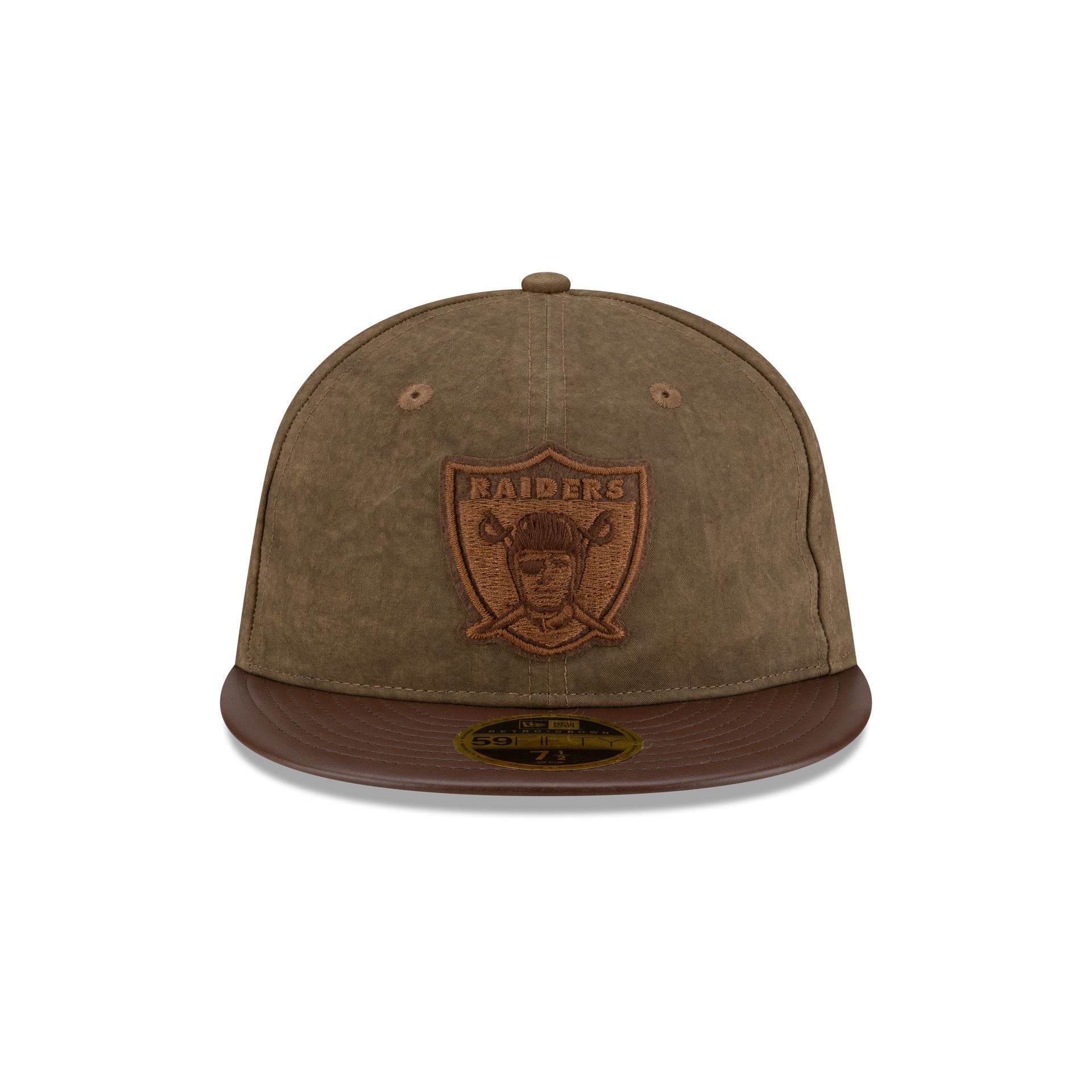 Las Vegas Raiders Utility Linen Retro Crown 59FIFTY Fitted Hat