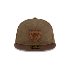 Las Vegas Raiders Utility Linen Retro Crown 59FIFTY Fitted Hat
