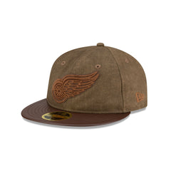 Detroit Red Wings Utility Linen Retro Crown 59FIFTY Fitted Hat
