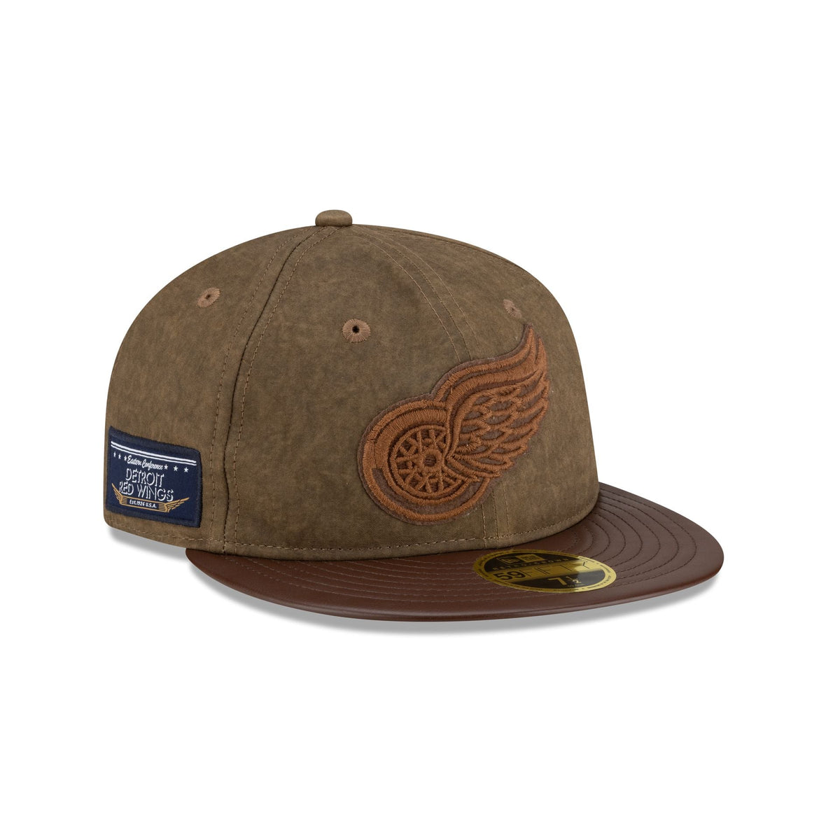 Detroit Red Wings Utility Linen Retro Crown 59FIFTY Fitted Hat