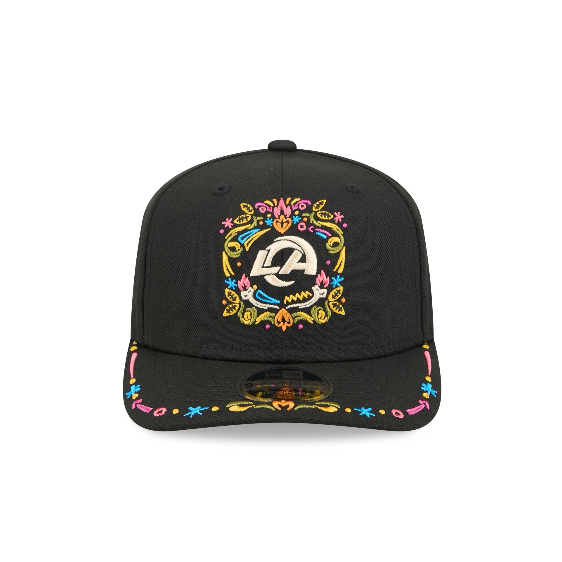 Los Angeles Rams Black Color Pop 9SEVENTY Stretch-Snap Hat