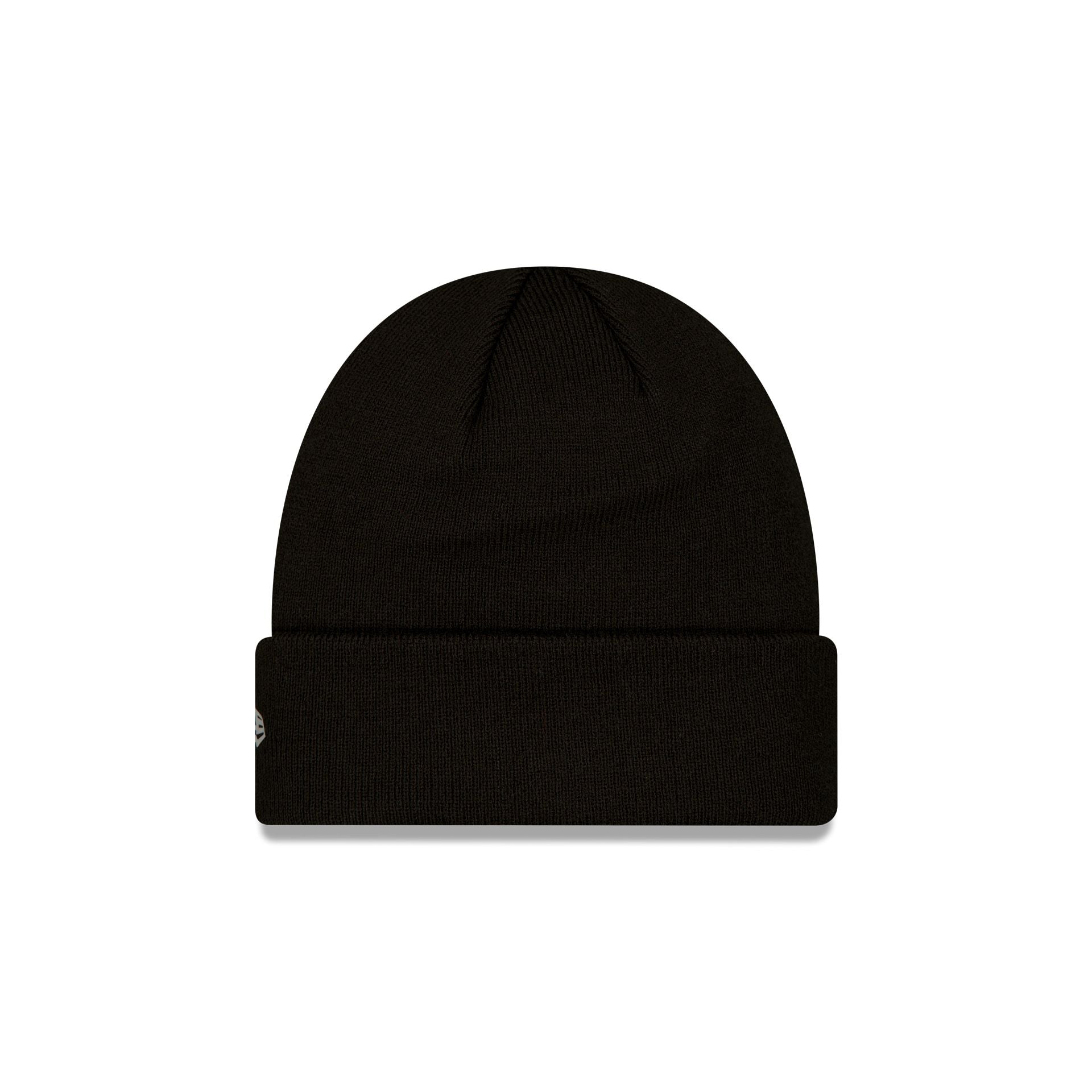 FC Barcelona Reflective Logo Black Cuff Knit Hat