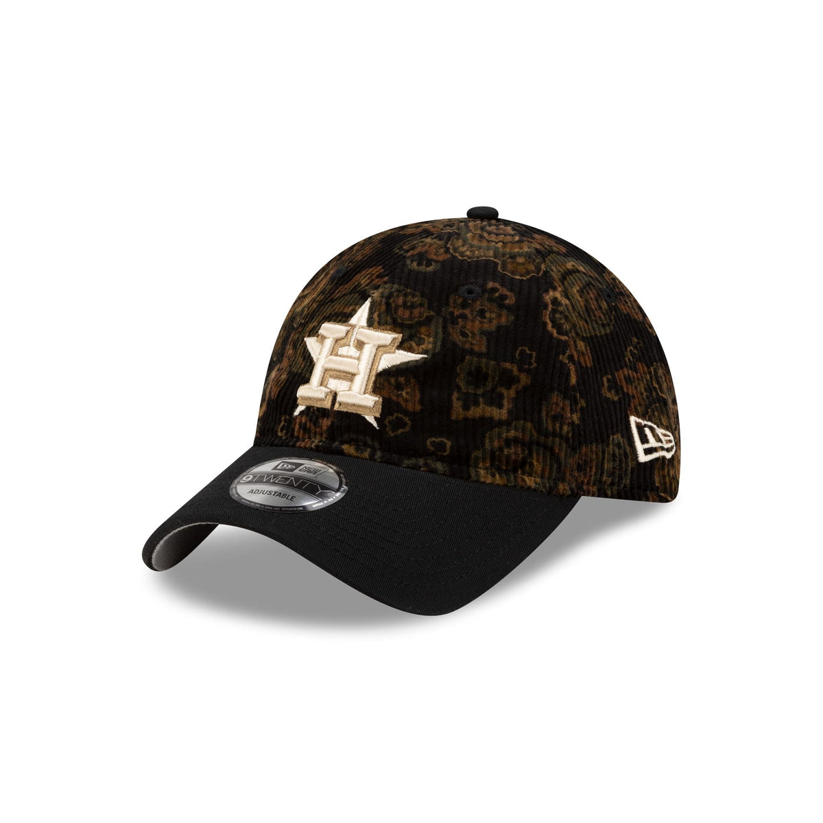 Houston Astros Three Looms Floral Corduroy 9TWENTY Adjustable Hat