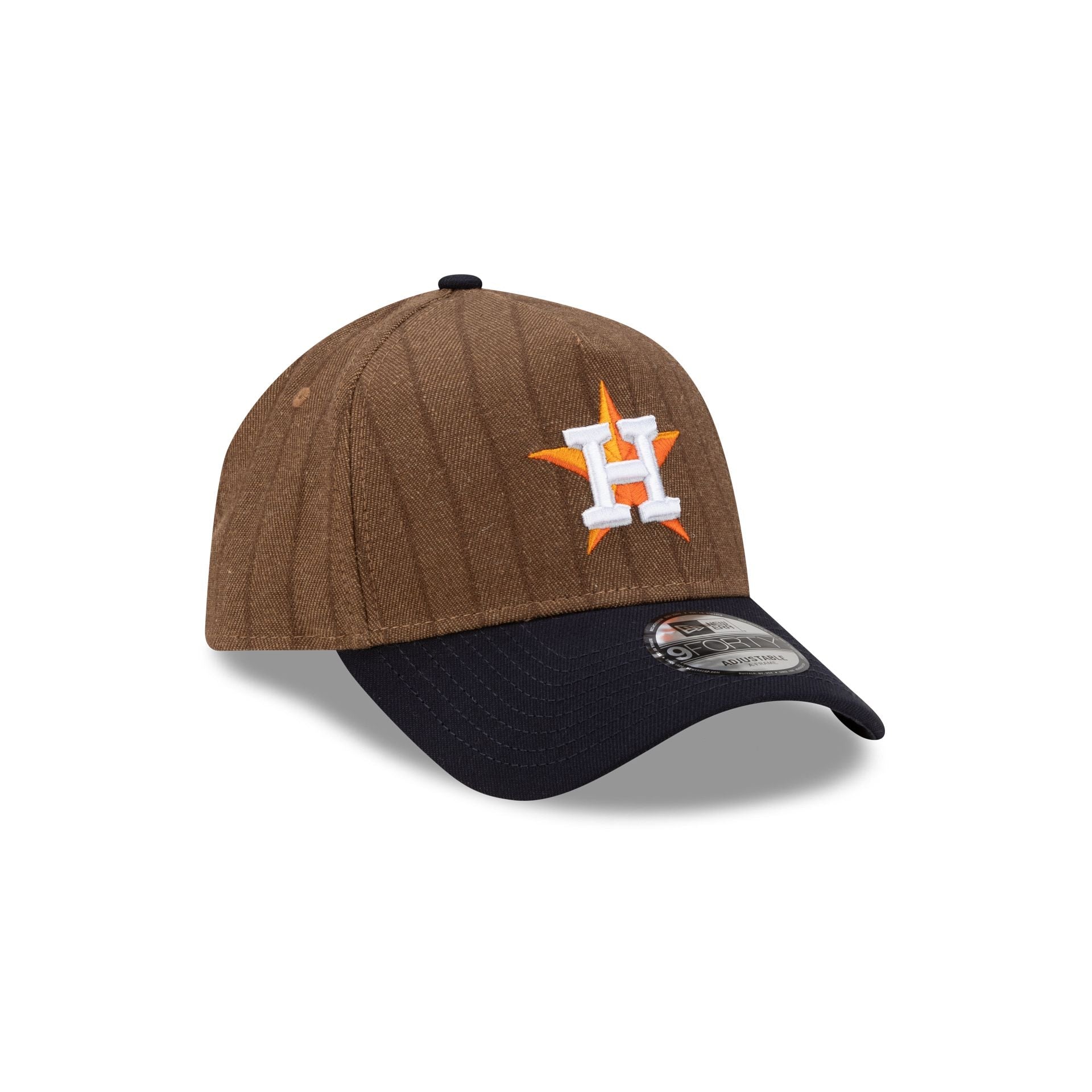 Houston Astros Three Looms Wool Pinstripe 9FORTY A-Frame Snapback Hat