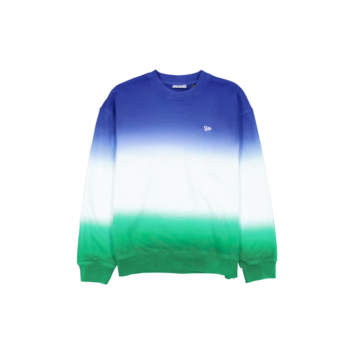 New Era Branded Kelly Green Dip Dye Crewneck