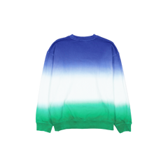 New Era Branded Kelly Green Dip Dye Crewneck