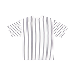 New Era Branded College White Pinstripe T-Shirt