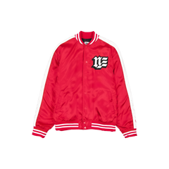 New Era Branded Front Door Red Souvenir Satin Jacket