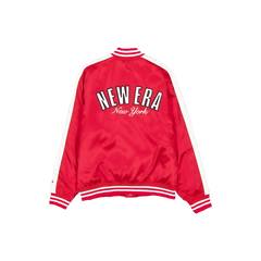 New Era Branded Front Door Red Souvenir Satin Jacket