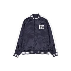New Era Branded Navy Souvenir Satin Jacket