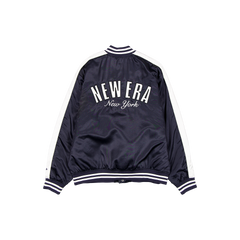 New Era Branded Navy Souvenir Satin Jacket
