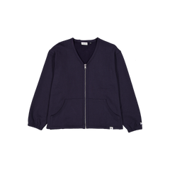 New Era Branded Navy Full-Zip Cardigan