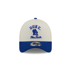 Duke Blue Devils Chrome White Arched 9FORTY A-Frame Snapback Hat