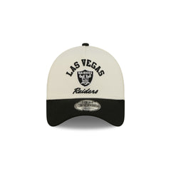 Las Vegas Raiders Chrome White Arched 9FORTY A-Frame Snapback Hat