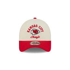 Kansas City Chiefs Chrome White Arched 9FORTY A-Frame Snapback Hat