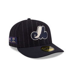 Montreal Expos Pinstripe Merino & Cashmere Moon 59FIFTY Fitted Hat
