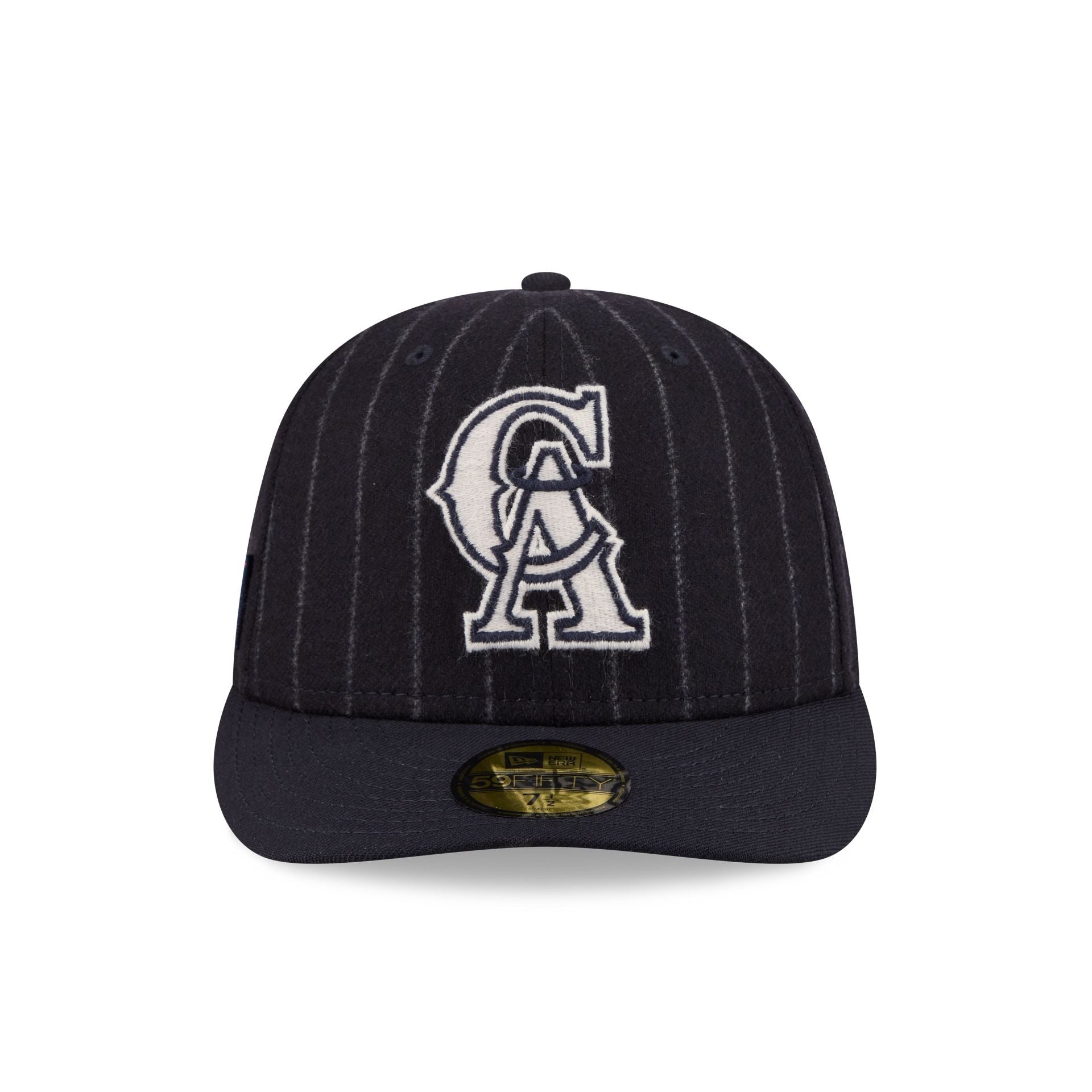 Los Angeles Angels Pinstripe Merino & Cashmere Moon 59FIFTY Fitted Hat