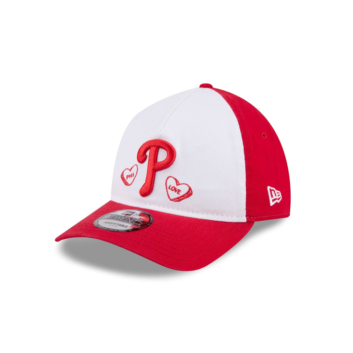 Philadelphia Phillies Heart 9TWENTY A-Frame Adjustable Hat
