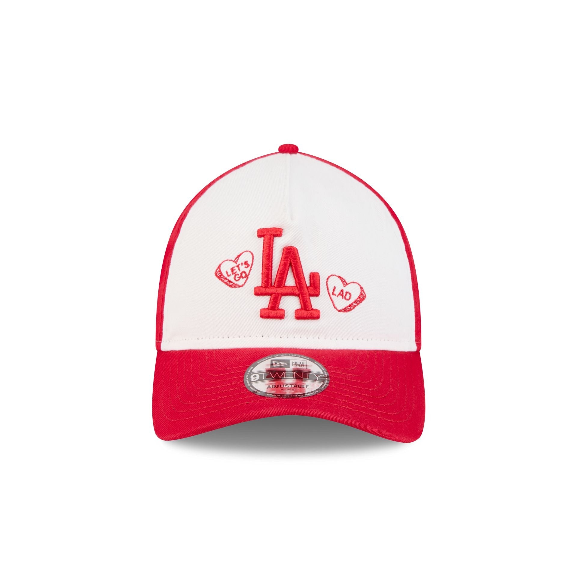 Los Angeles Dodgers Heart 9TWENTY A-Frame Adjustable Hat