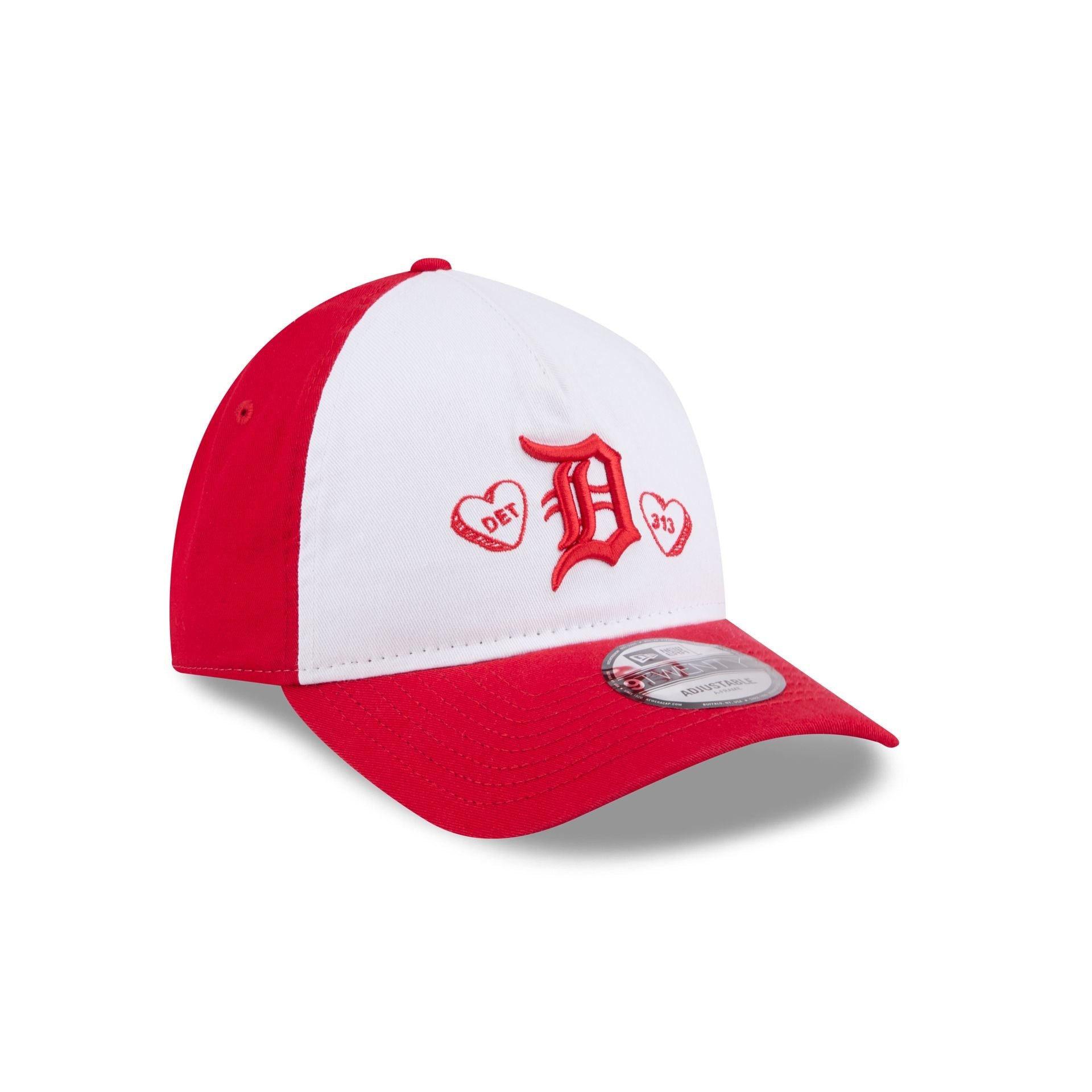 Detroit Tigers Heart 9TWENTY A-Frame Adjustable Hat