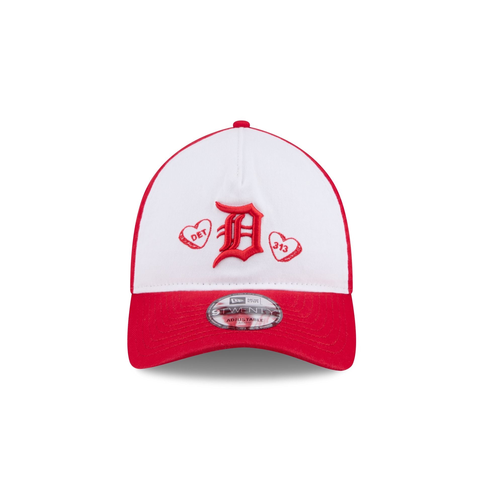 Detroit Tigers Heart 9TWENTY A-Frame Adjustable Hat