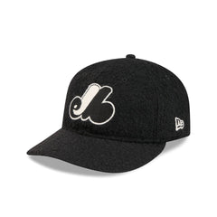 Montreal Expos Navy Merino & Cashmere Moon Retro Crown 9FIFTY Adjustable Hat