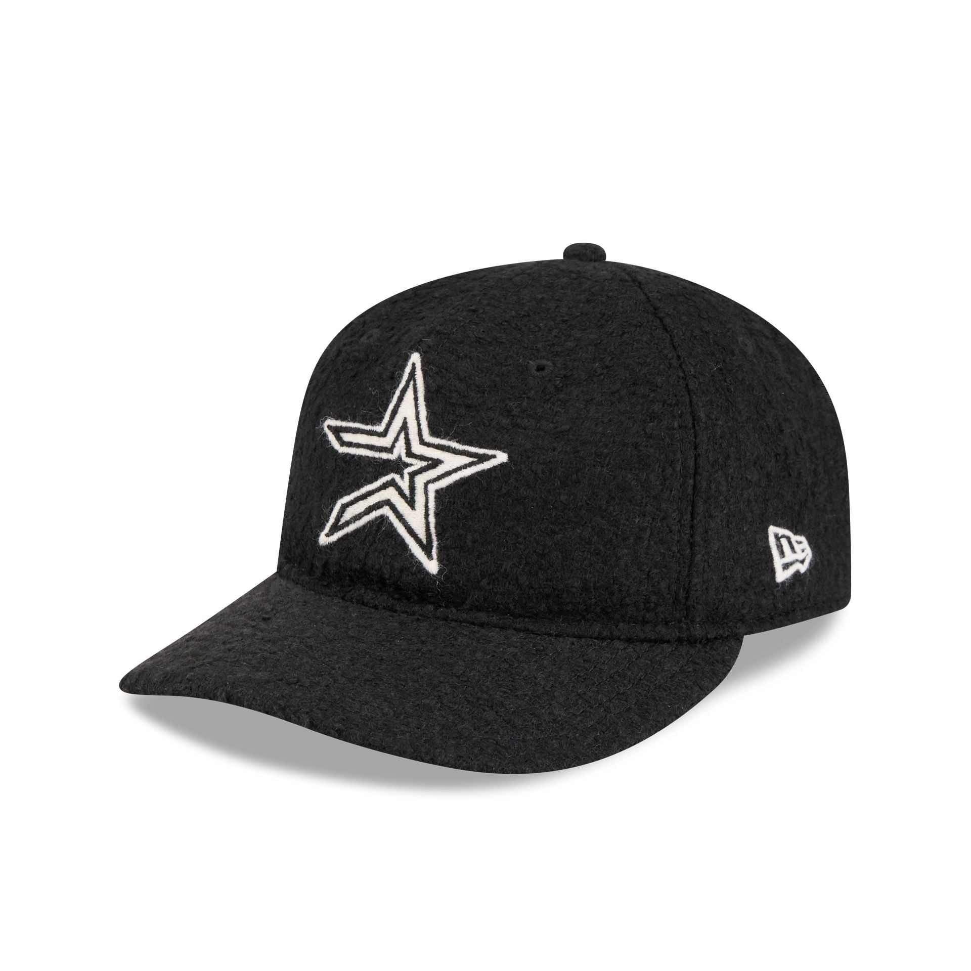 Houston Astros Navy Merino & Cashmere Moon Retro Crown 9FIFTY Adjustable Hat