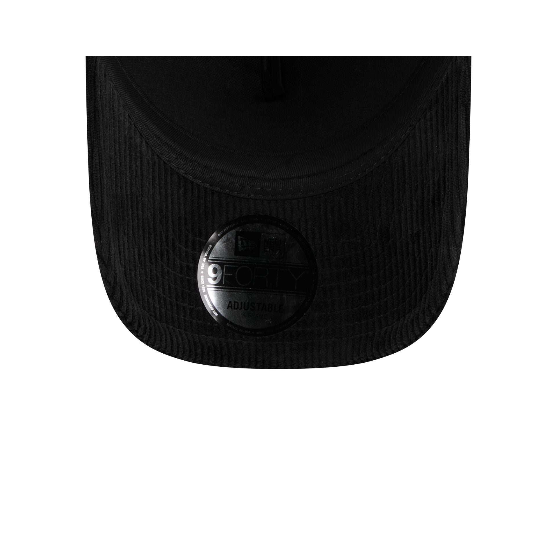 New Era Cap Corduroy Black 9FORTY A-Frame Trucker Hat