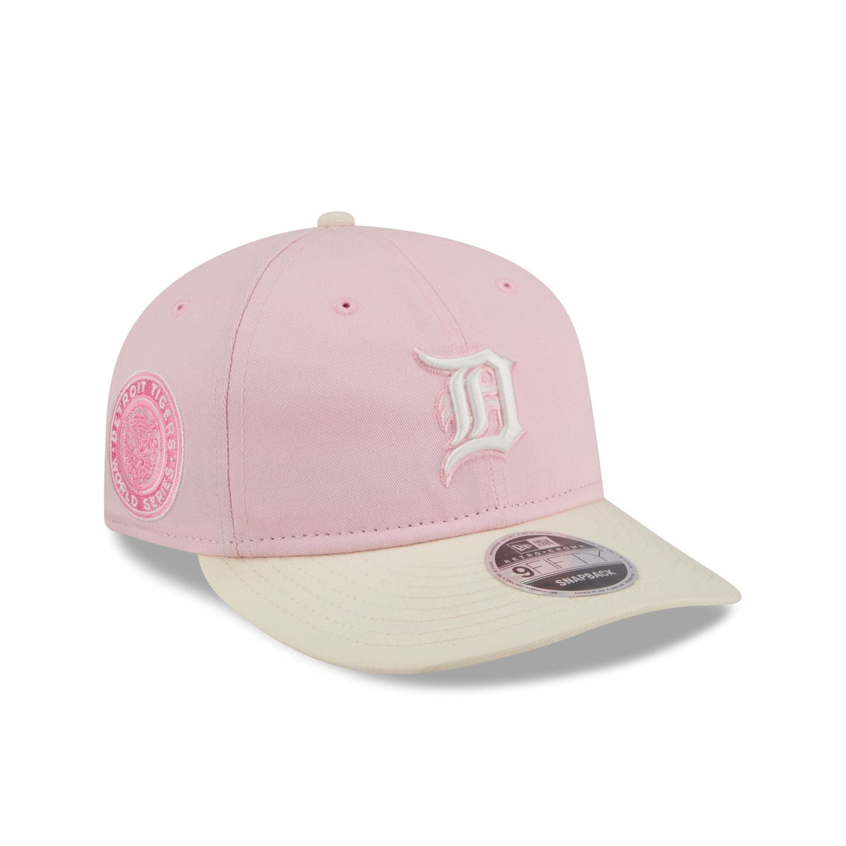 Detroit Tigers Light Pink Retro Crown 9FIFTY Snapback Hat