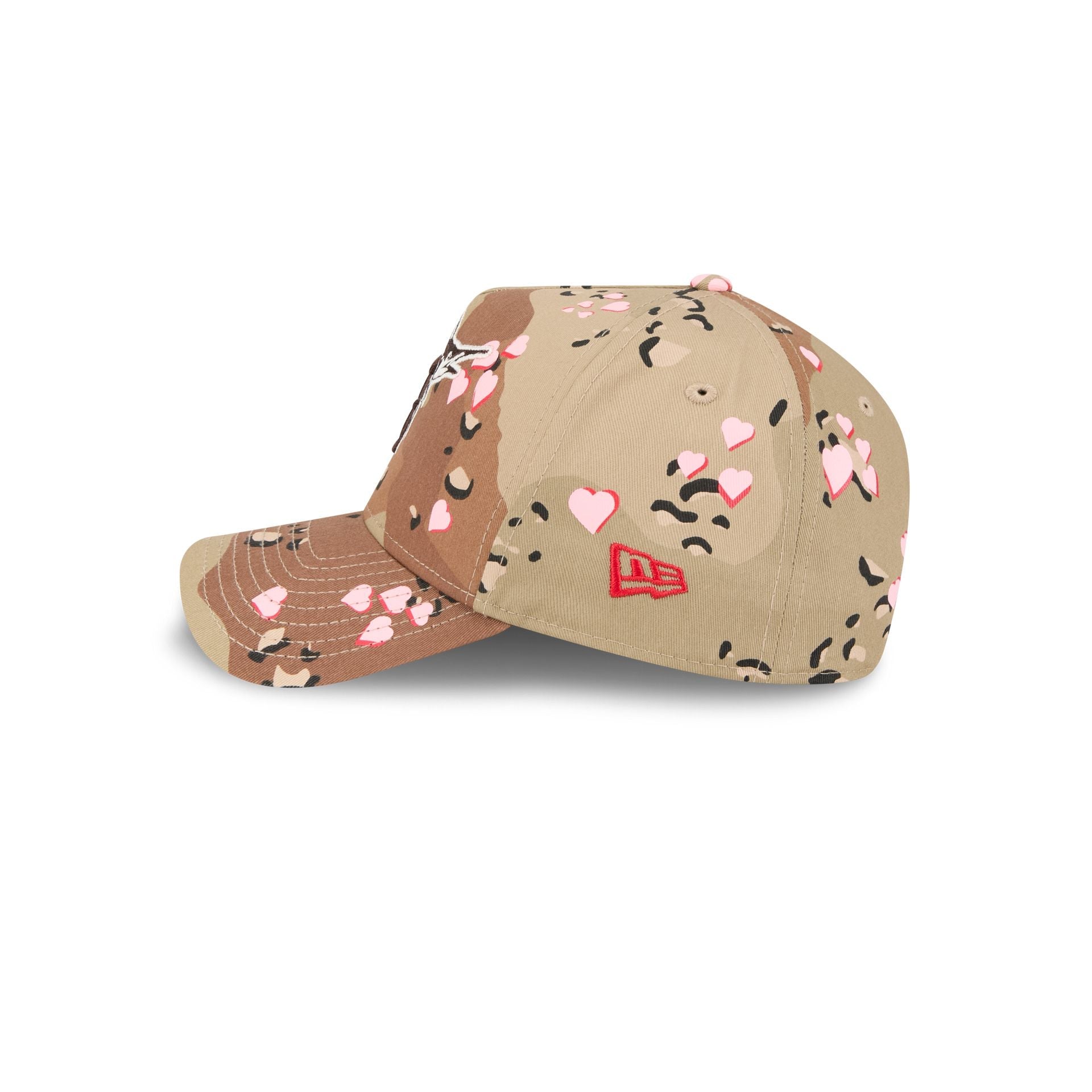 Miami Marlins Camo Hearts 9FORTY A-Frame Snapback Hat
