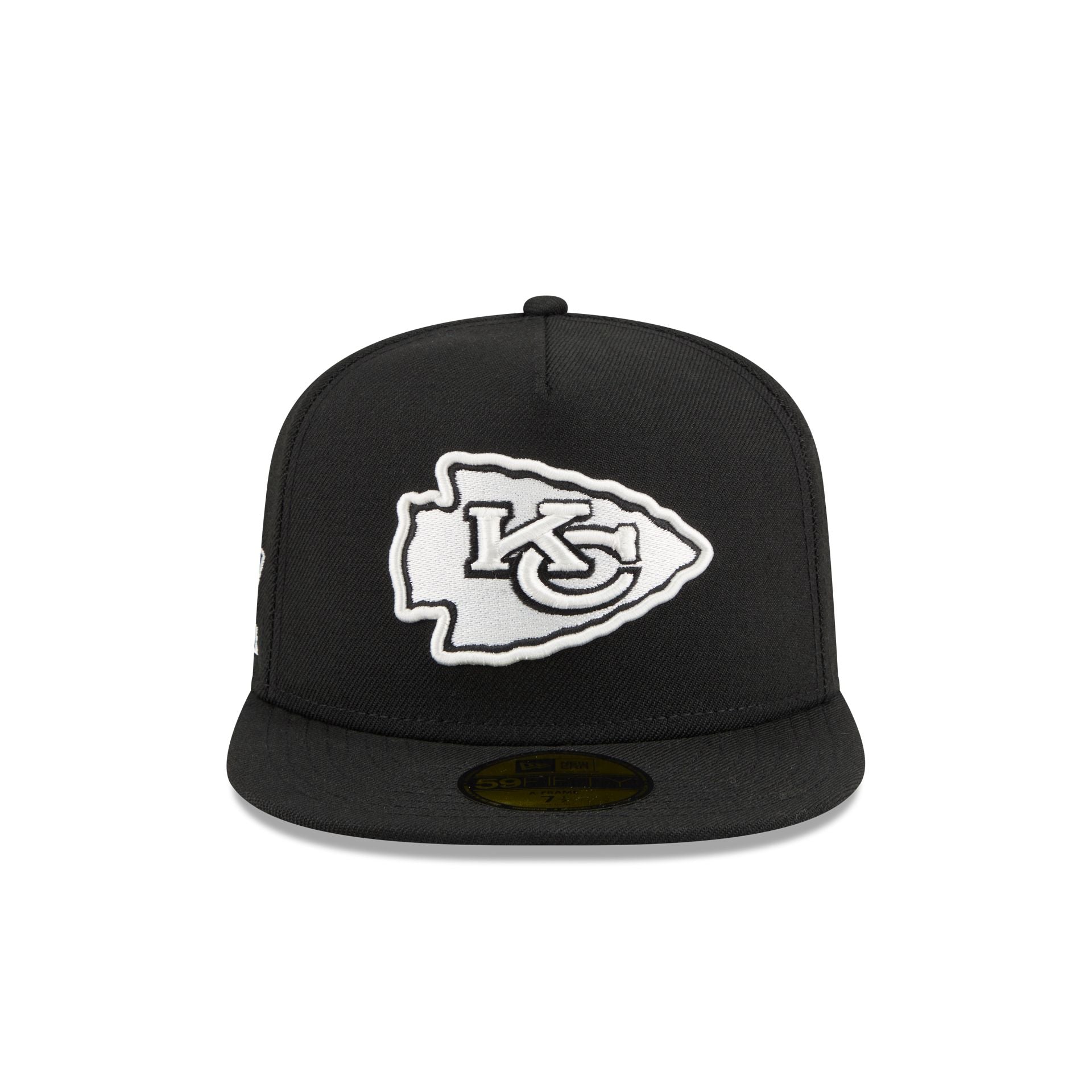 Just Caps Chiseled Logo Kansas City Chiefs 59FIFTY A-Frame Fitted Hat