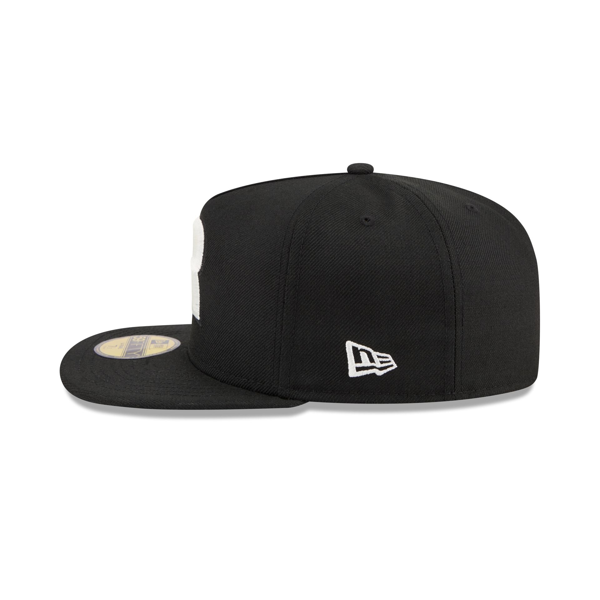 Just Caps Chiseled Logo Las Vegas Raiders 59FIFTY A-Frame Fitted Hat