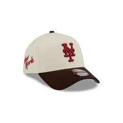New York Mets City Script 9FORTY A-Frame Snapback Hat