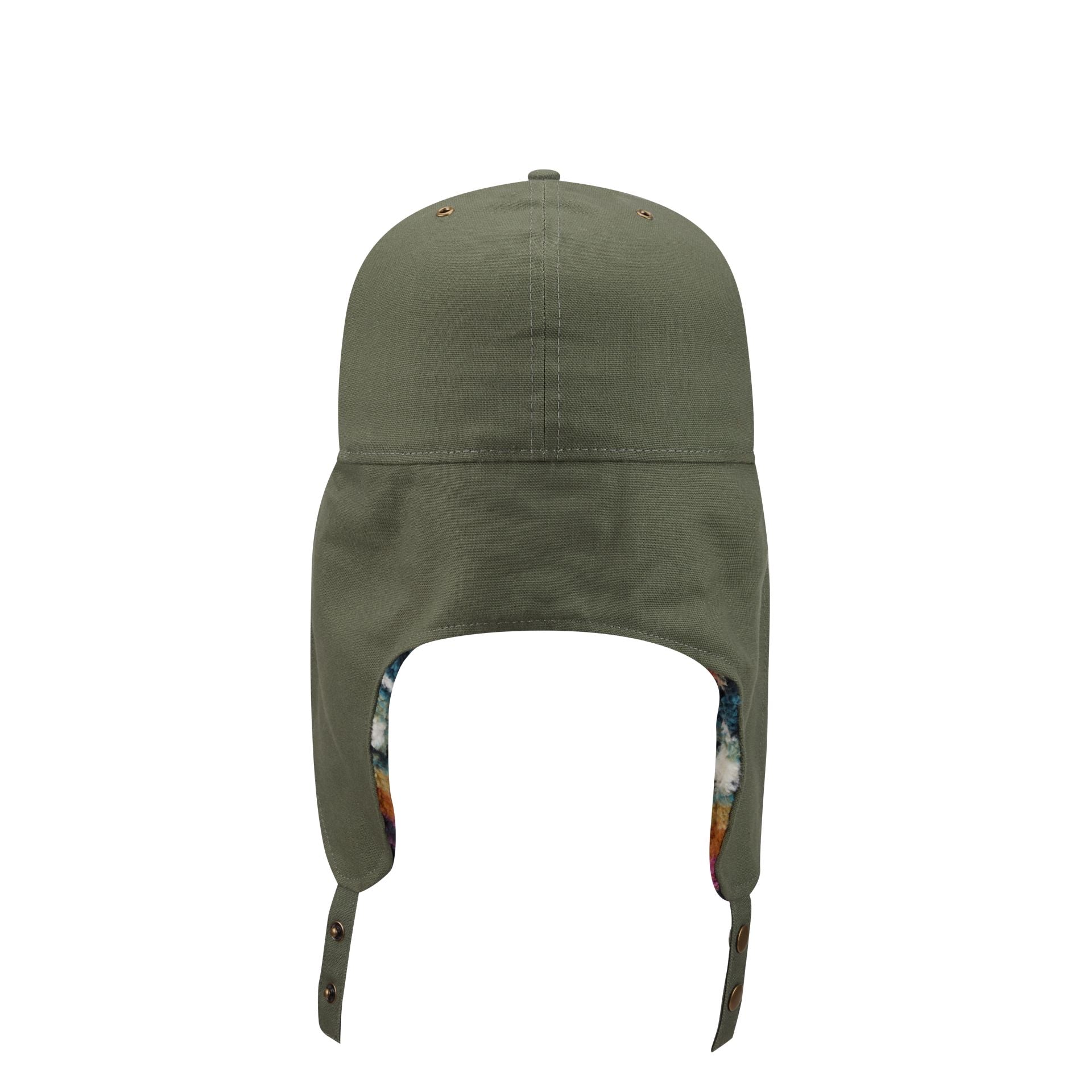 New Era Cap Canvas Olive Dog Ear 59FIFTY Fitted Hat