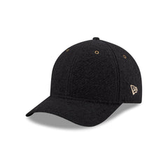 New Era Cap Brushed Wool Heather Black 9FORTY M-Crown Adjustable Hat