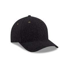 New Era Cap Brushed Wool Heather Black 9FORTY M-Crown Adjustable Hat