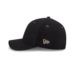 New Era Cap Brushed Wool Heather Black 9FORTY M-Crown Adjustable Hat
