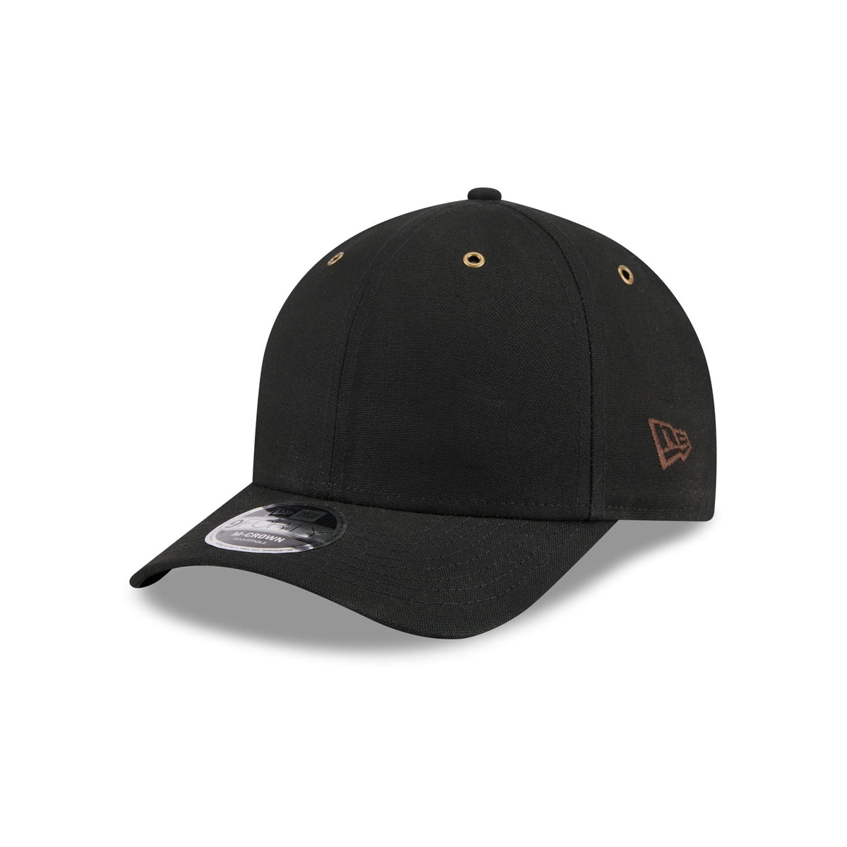 New Era Cap Canvas Black 9FORTY M-Crown Adjustable Hat