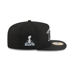 Just Caps Chiseled Logo Baltimore Ravens 59FIFTY A-Frame Fitted Hat